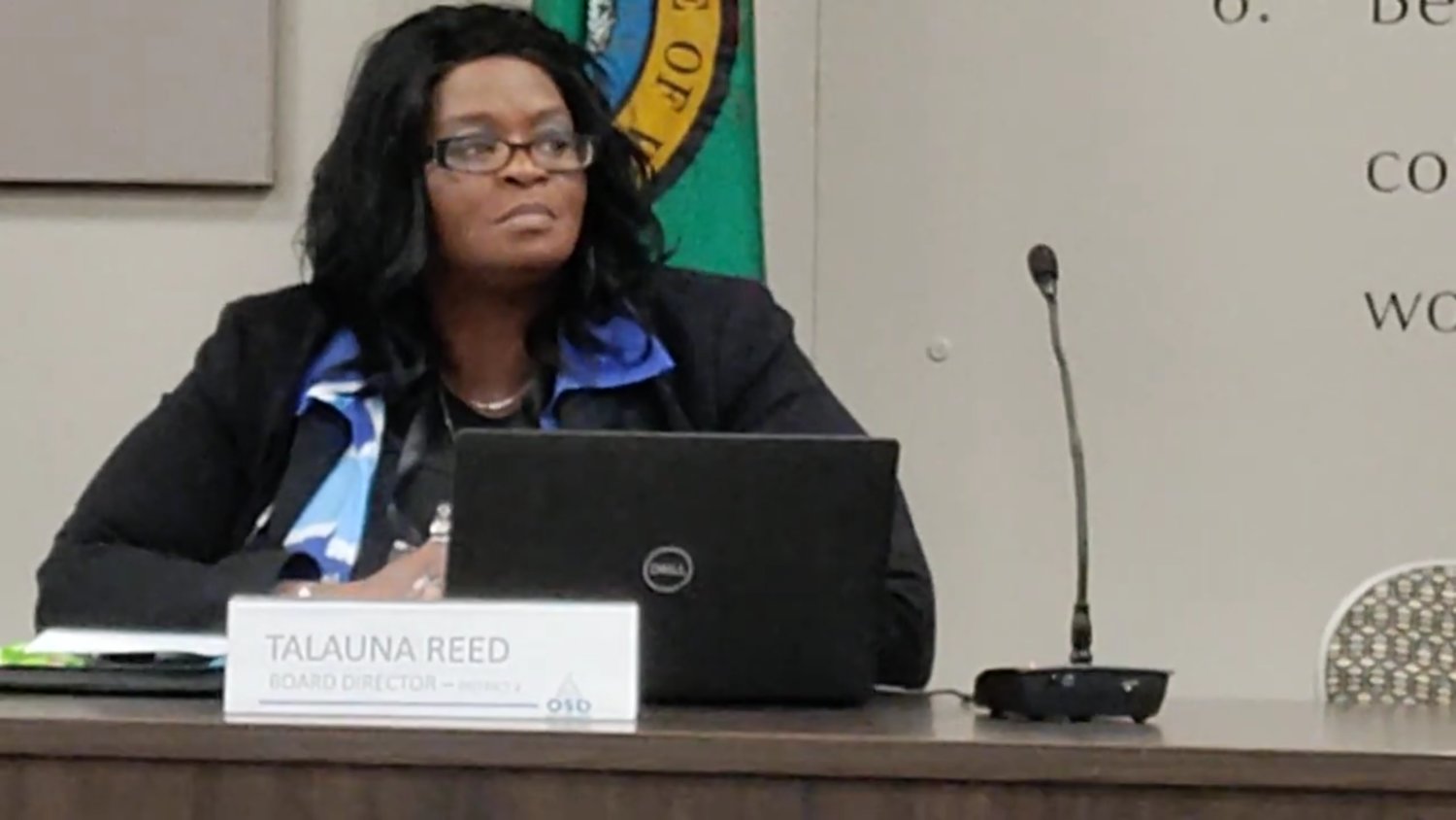Around 31 people registered and attended in-person to comment mostly on Talauna Reed’s appointment during the Olympia School District’s meeting on November 11, 2022.